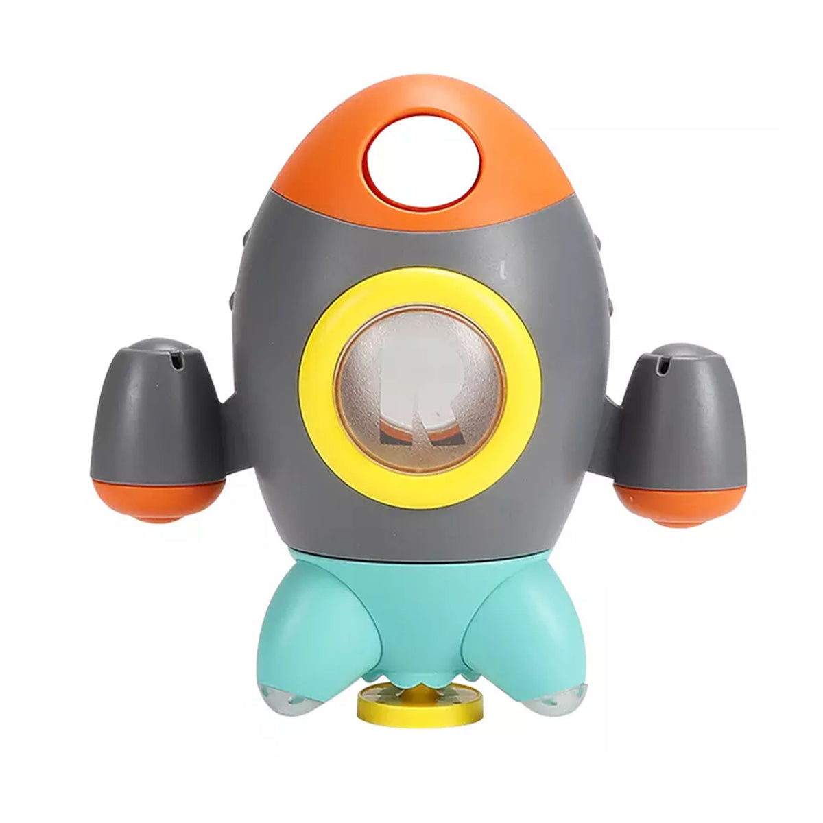 Rotating Rocket Waterfall Spray Water Bath Tub Shower Toy - Make Bath Time Fun and Exciting