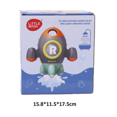 Rotating Rocket Waterfall Spray Water Bath Tub Shower Toy - Make Bath Time Fun and Exciting