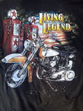 Wholesale LIVING LEGEND MOTORCYCLE SHORT SLEEVE TEE SHIRT SIZE (Sold by the piece)