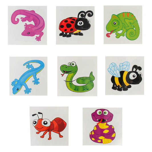 Insects & Reptiles Tattoos In Bulk- Assorted