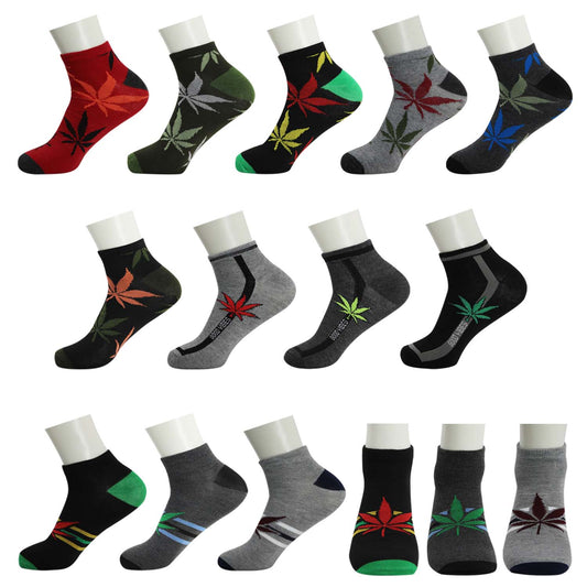 Buy Men's Low Cut Wholesale Sock, Size 10-13 in Assorted Designs - Bulk Case of 144 Pairs