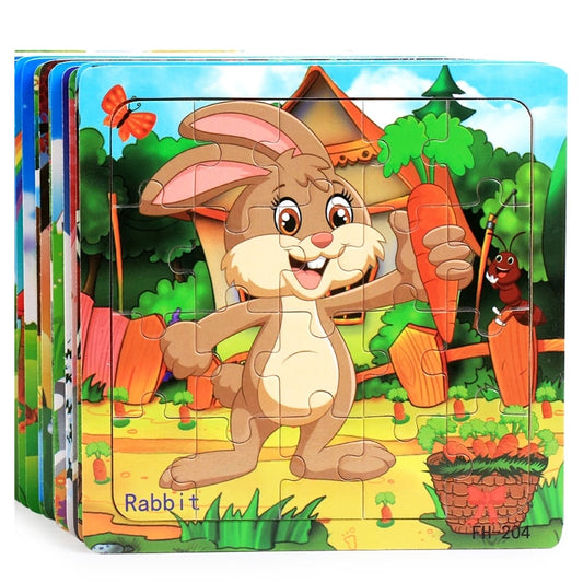 Montessori 3D Puzzle Cartoon Animal Vehicle Jigsaw: A Fun and Educational Game for Early Learners