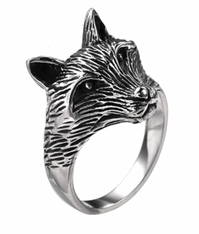 Buy Norse fox head stainless steel ringBulk Price