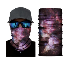 Wholesale PASTEL PINK GRAY SPACE NEBULA SEAMLESS BANDANA FACE COVER TUBE MULTI FUNCTION MASK WRAPS