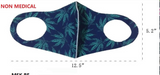 Wholesale TROPICAL / MARIJUANA LEAF face Mask with Filter Sleeve. Washable & reusable!