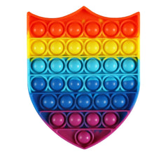 Rainbow Shield Pop It Fidget Toy