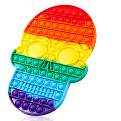 Rainbow Pop It Skull Fidget Toys