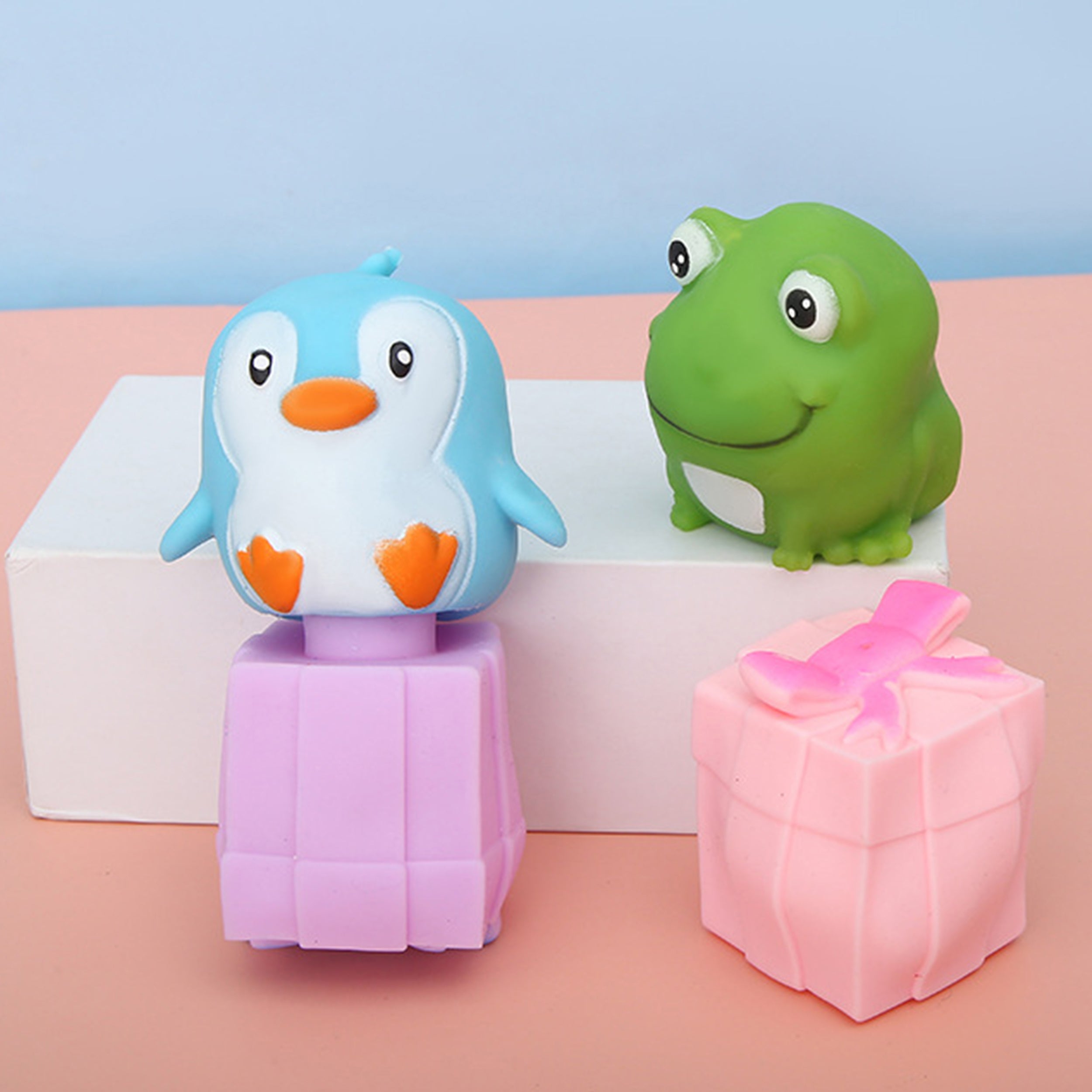 Squeeze Fidget Toy Animal Flip Gift Box