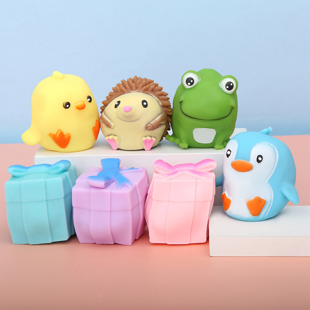 Play with Adorable Soft & Squeeze Reversible Gift Animals Toys