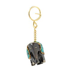 Handcrafted Elephant Keychain & Key Holder