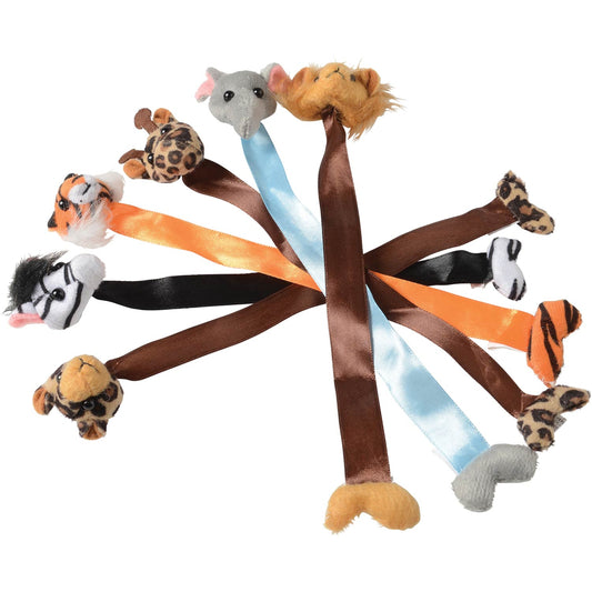 Plush Wild Animal Bookmarks- 11"inch Toys In Bulk- Assorted