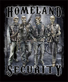 Wholesale HOMELAND SECURITY SKELETON SOLDIERS SHORT SLEEVE TEE-SHIRT  (Sold by the piece)