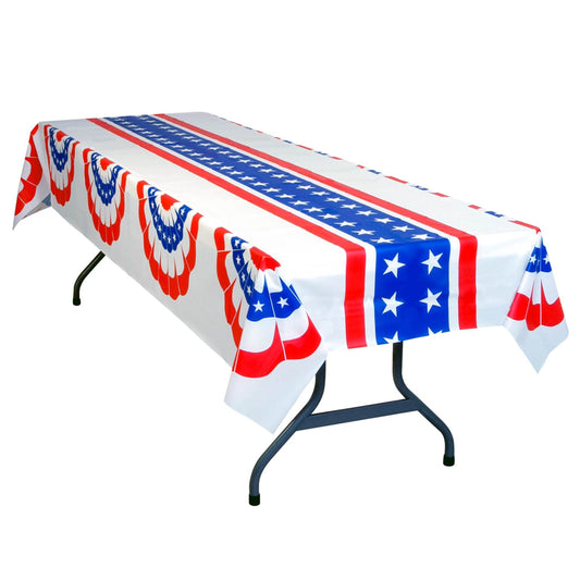 Wholesale Patriotic Fan Table Cover  54" x 108"