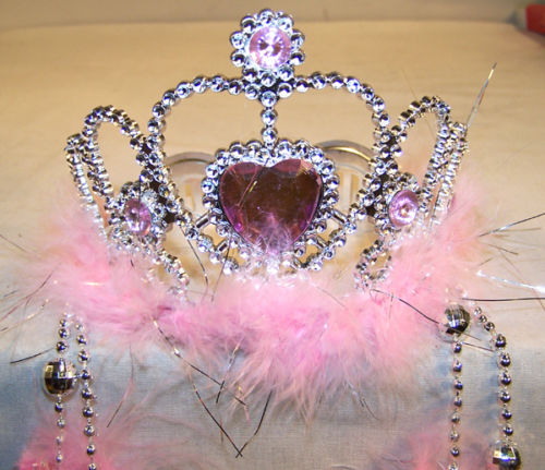 Buy PRINCESS TIARA WITH FEATHER TASSELS - *- CLOSEOUT NOW $1 EA Bulk Price