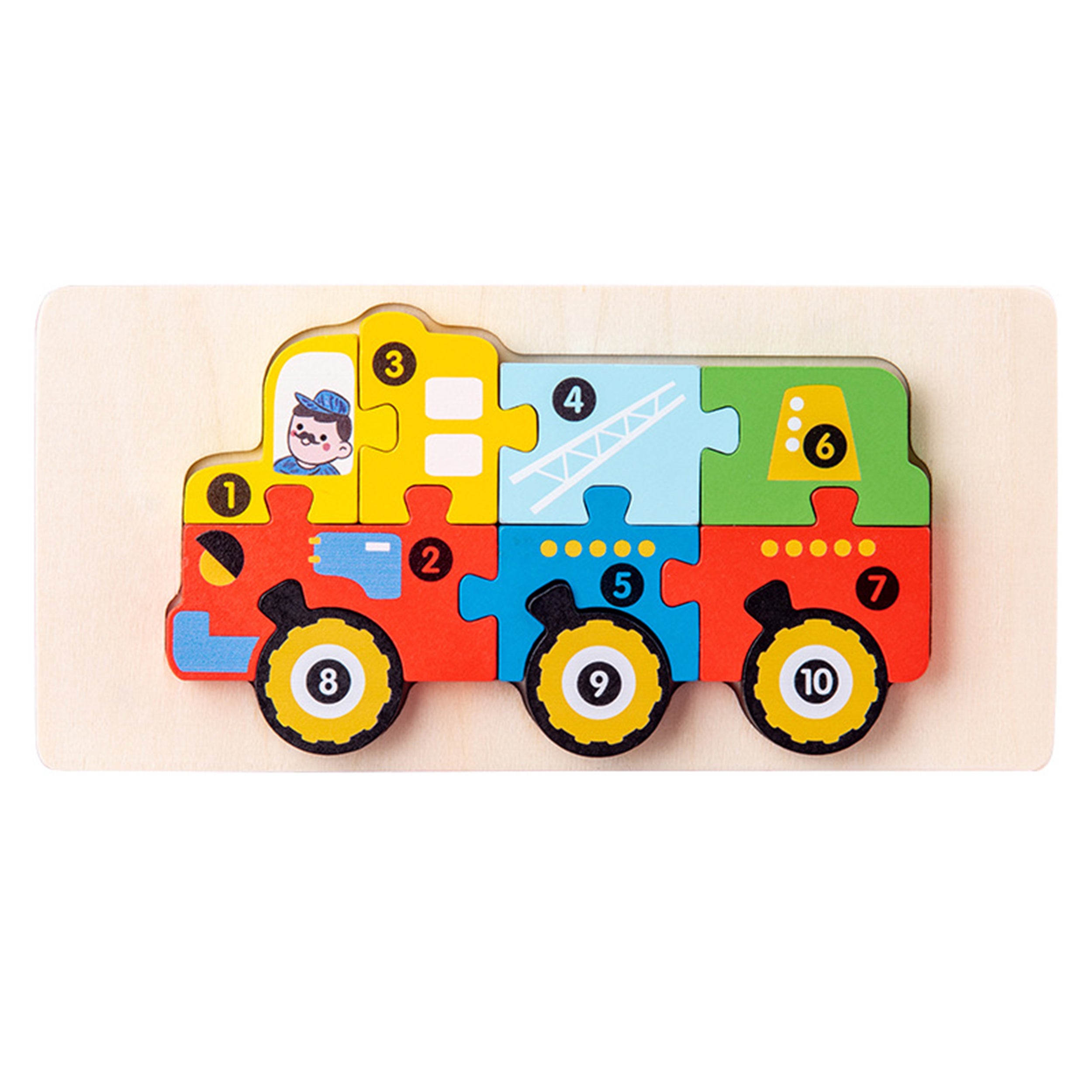 Jigsaw Wood Puzzles Toy For Kids - Assorted