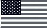 Wholesale AMERICAN BLACK AND WHITE USA 3 X 5 FLAG ( sold by the piece )