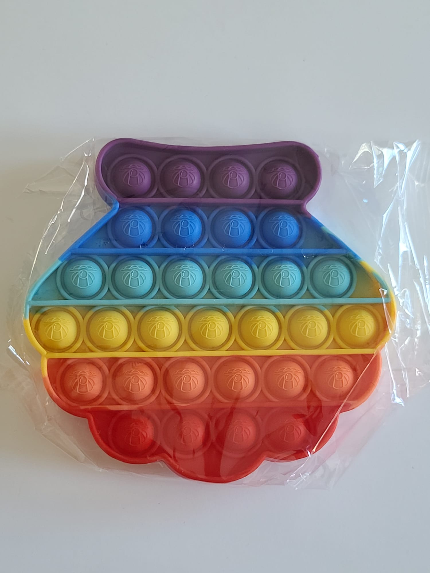 Rainbow Seashell Pop it Fidget toys packing image