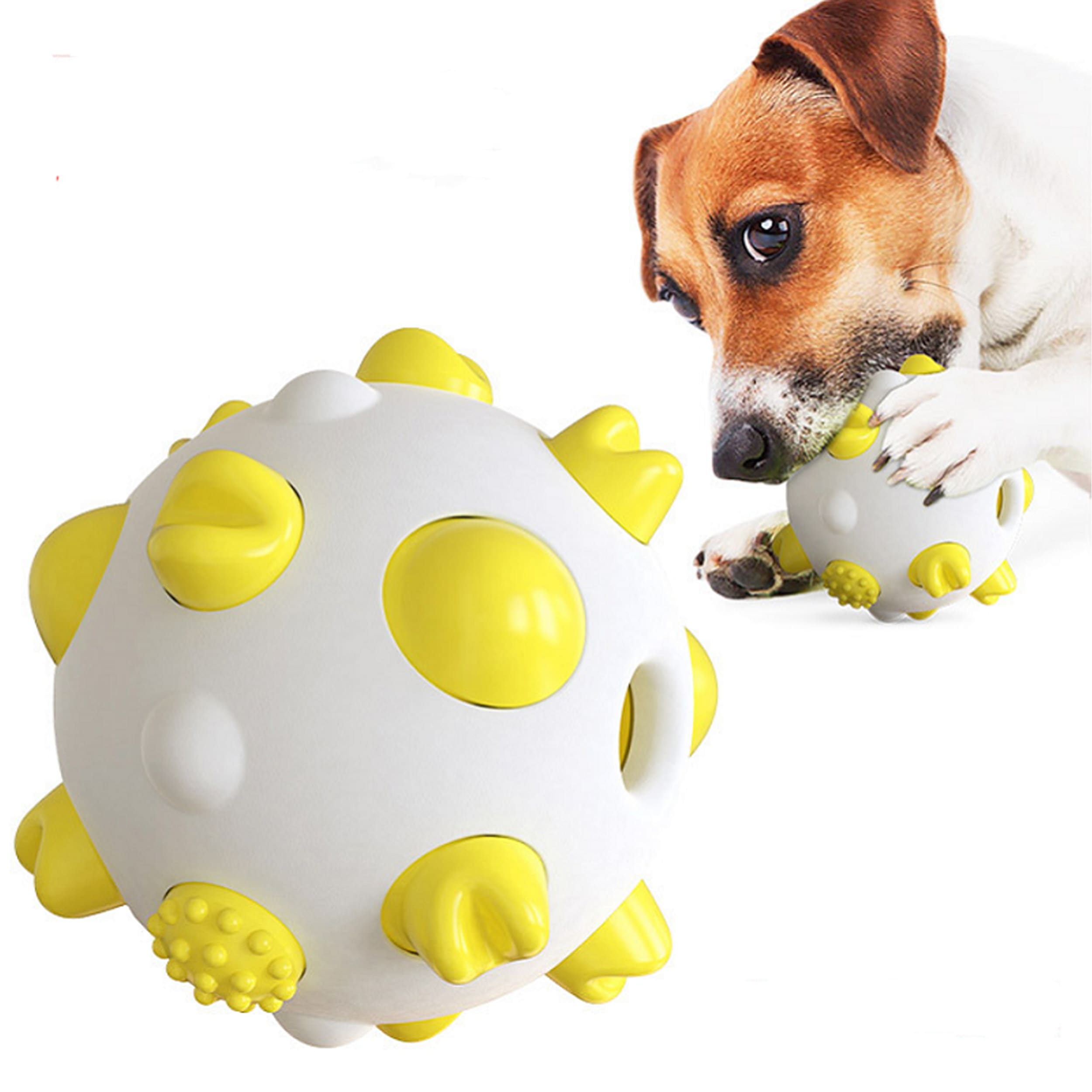 Keep Your Dog Active and Healthy With Interactive Spherical Shape Dog Toy