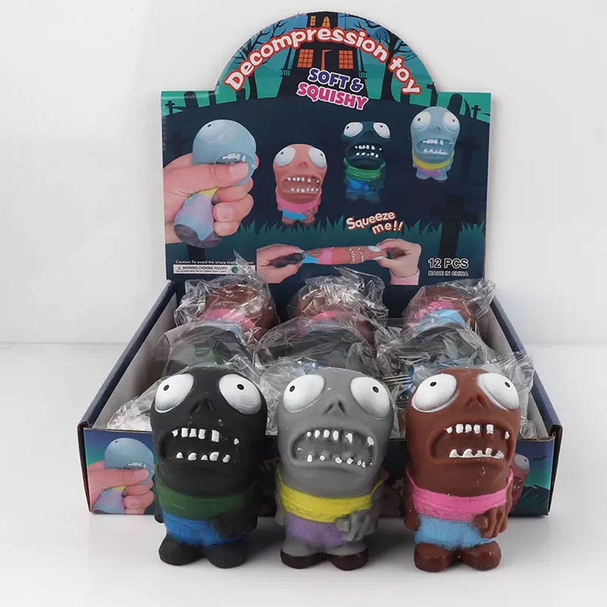 New Zombie Style Squishy Toy - Satisfying and Fun Stress Relief Toy for Kids and Adults