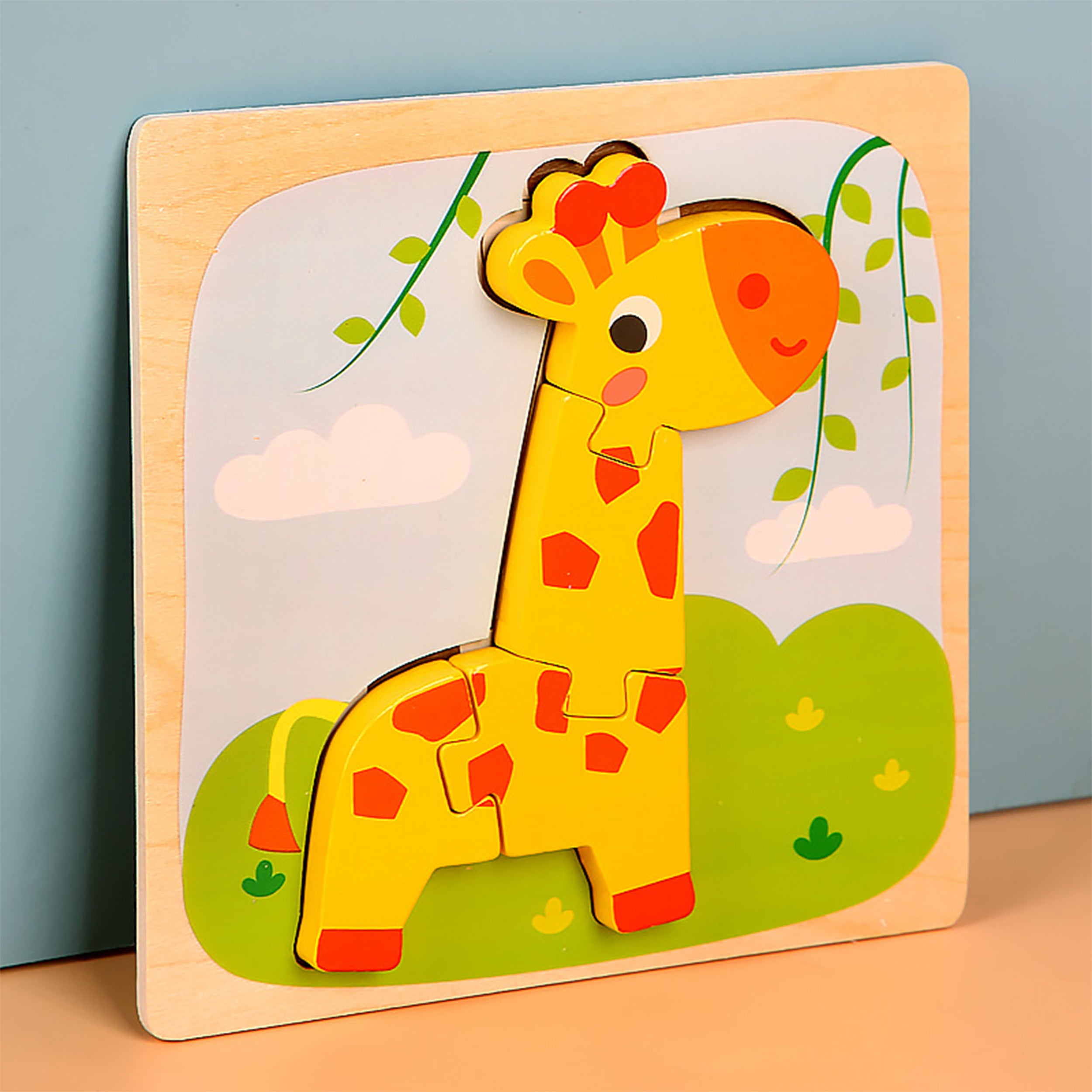 Jigsaw Wood Puzzles Set For Toddlers