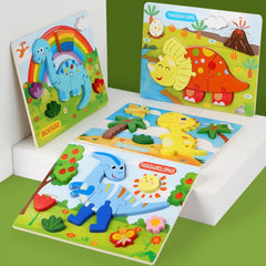 Wooden Early Education Puzzle Toys - Enhance Your Child's Cognitive Development and Fine Motor Skills
