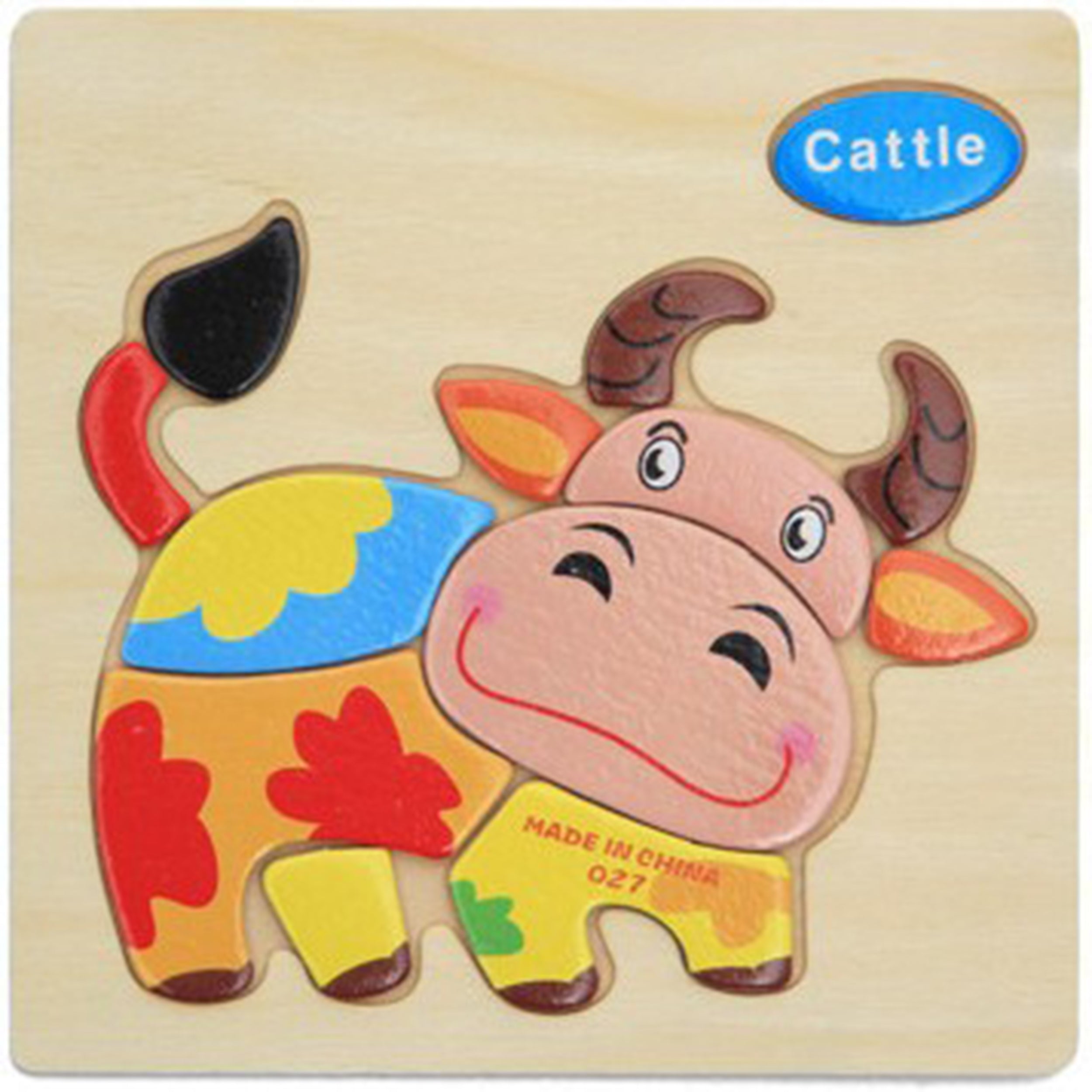 Wooden Puzzle For Kids And Toddlers Animal - Assorted Designs