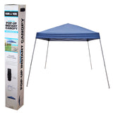 Navy Blue Slant Foldable Gazebo Tent