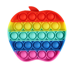 Rainbow Apple Pop it Fidget Toy