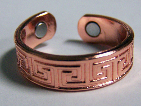Buy PURE HEAVY COPPER STYLE # AZTEC MAGNETIC RING Bulk Price