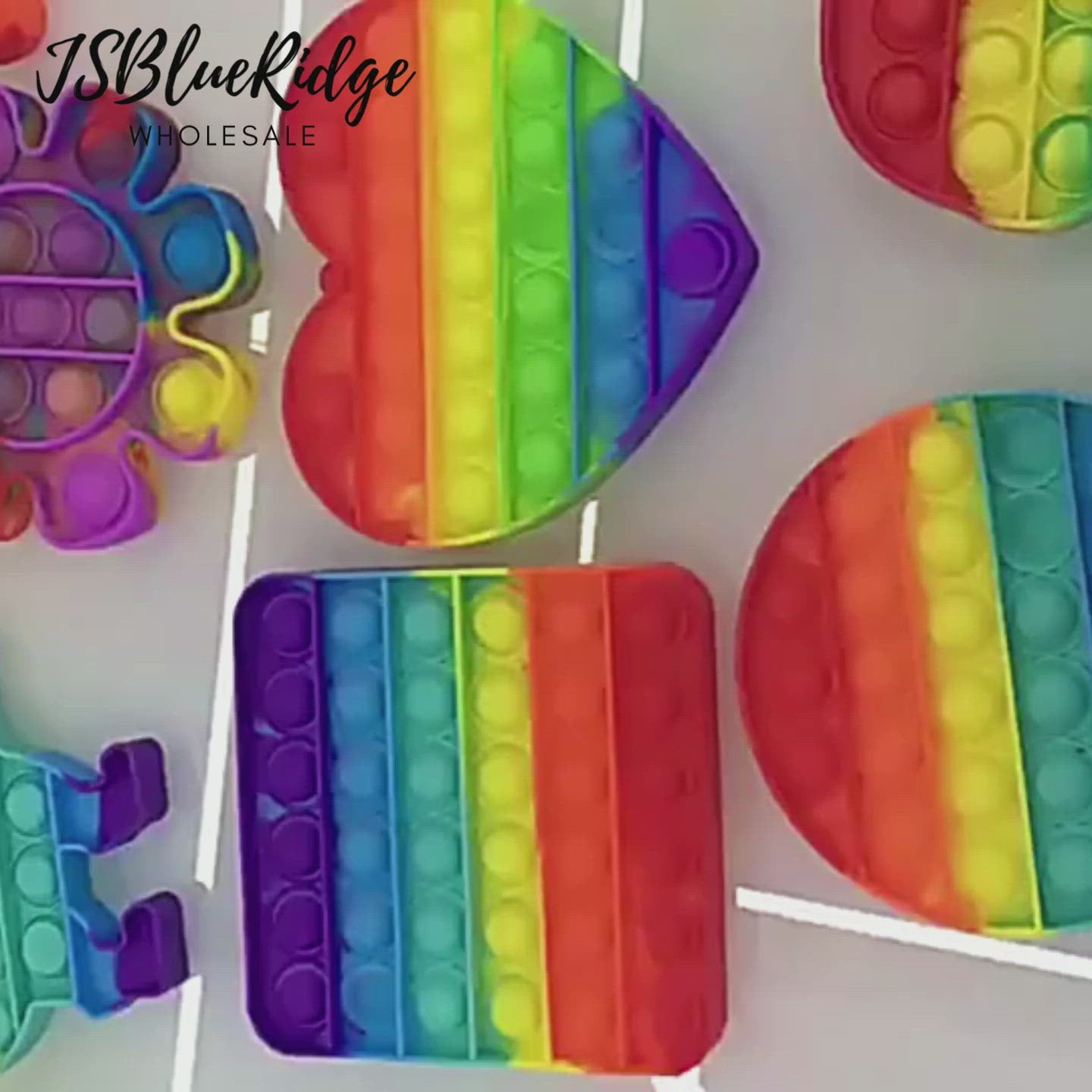 Rainbow Color Pop it Fidget Toys Video