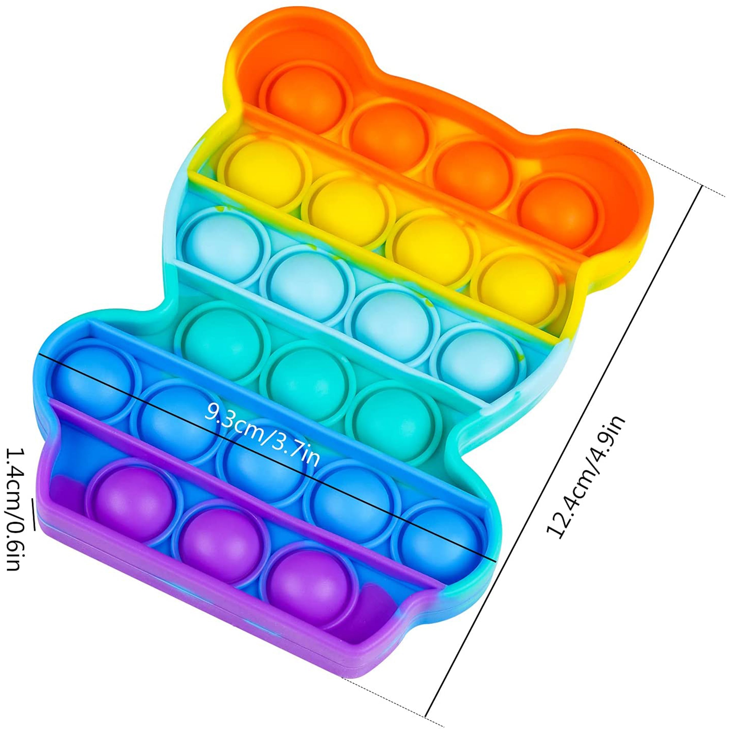 Pop It Bear Push Pop Fidget 