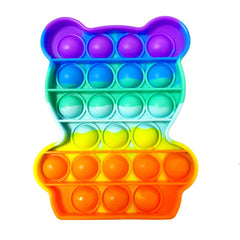 Rainbow Bear Pop it Fidget Toy