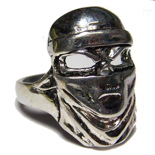 Wholesale Skull Head With Mask Biker Ring  (Sold by the Piece)