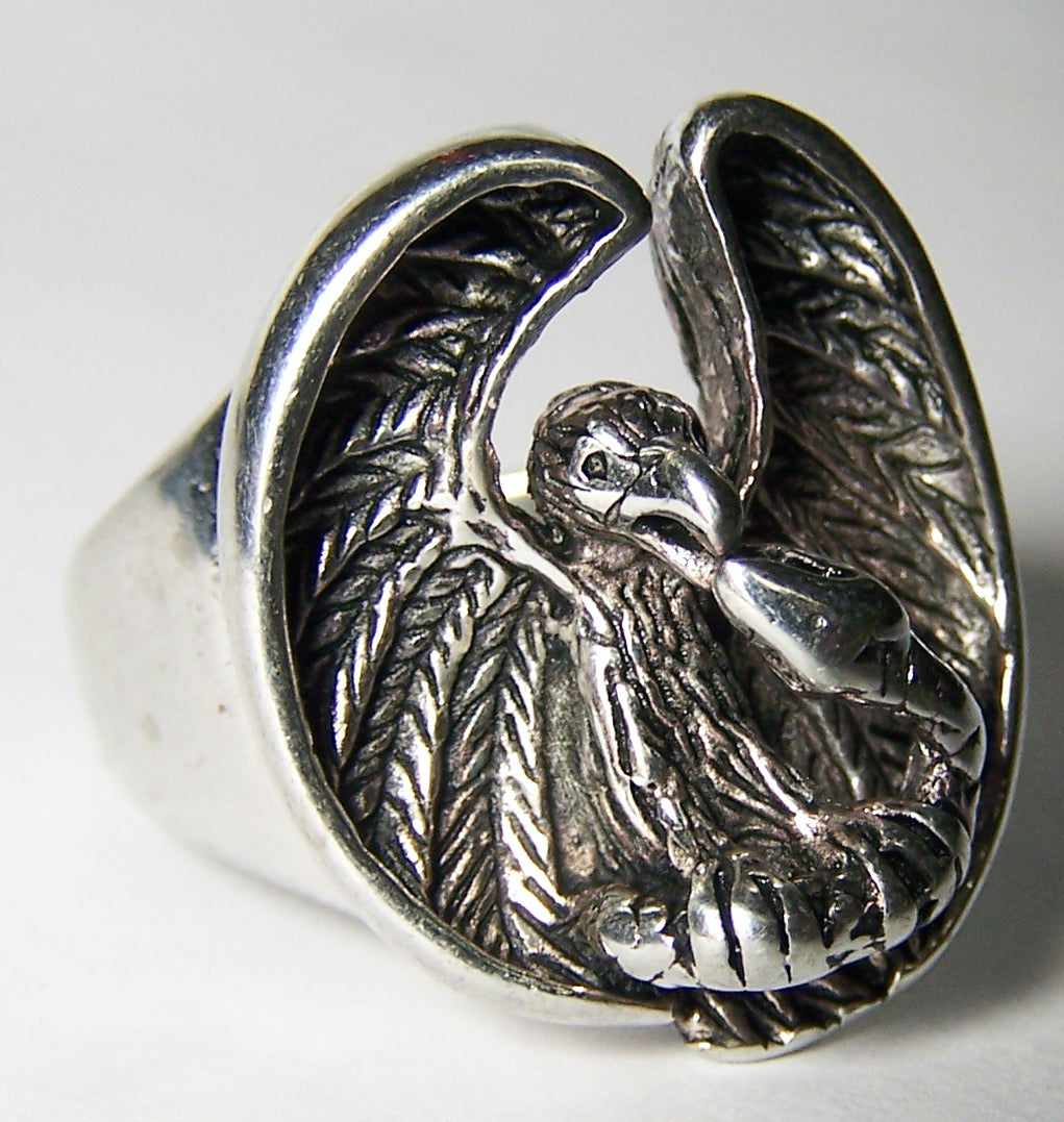 Wholesale EAGLE HOLDING SNAKE BIKER RING  (Sold by the piece) CLOSEOUT NOW AS LOW AS $ 3.50 EA