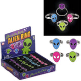 Buy Glow In The Dark Alien Ring 1/2" in Bulk