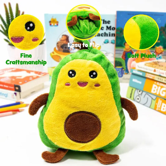 Reversible Avocado Stuffed Toy