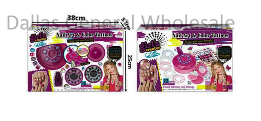 Bulk Buy Toy Nail Polish w/ Glitter Tattoos Toy Set Wholesale