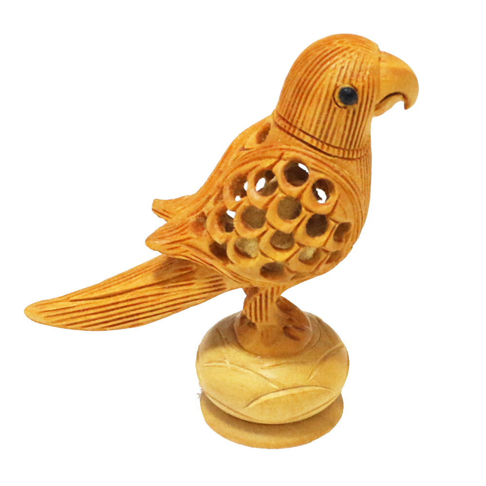 Handmade Wooden Jali Parrot