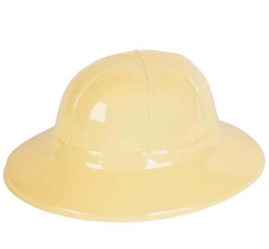 Buy TAN PLASTIC SAFARI HAT in Bulk