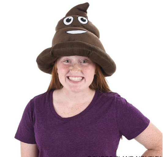 Buy EMOTICON POOP HAT in Bulk