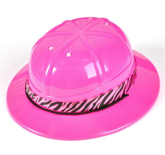 Buy PLASTIC PINK SAFARI HAT in Bulk