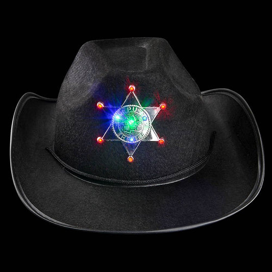 Buy LIGHT-UP SHERIFF COWBOY HAT in Bulk