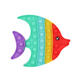 Rainbow Fish Pop It Toys For Kids