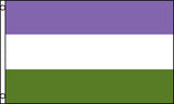 Wholesale GENDERQUEER RAINBOW  ( transgender )  3 X 5 FLAG ( sold by the piece )