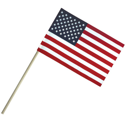 Buy AMERICAN 4 X 6 INCH CLOTH FLAG ON A STICK (Sold by the dozen) *- CLOSEOUT 25 CENTS EABulk Price