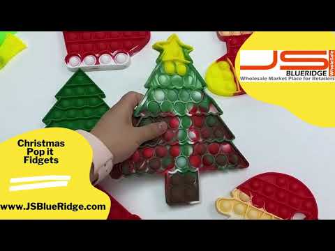 Video demonstration of Christmas Combo Pop It Fidget Toys