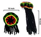 Wholesale REGGAE KNIT HAT WITH DREADLOCKS (Sold by the piece)