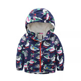 Keep Your Little Boy Dry and Stylish with Quilted and Prints Waterproof Kids Boys Jackets