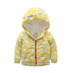 Keep Your Little Boy Dry and Stylish with Quilted and Prints Waterproof Kids Boys Jackets