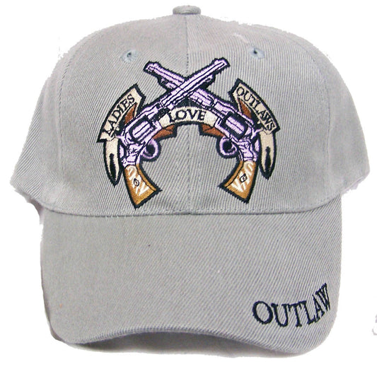 Buy LADIES LOVE OUTLAWS W BADGE EMBROIDERED BASEBALL HAT-* CLOSEOUT ONLY $ 1.95 EABulk Price